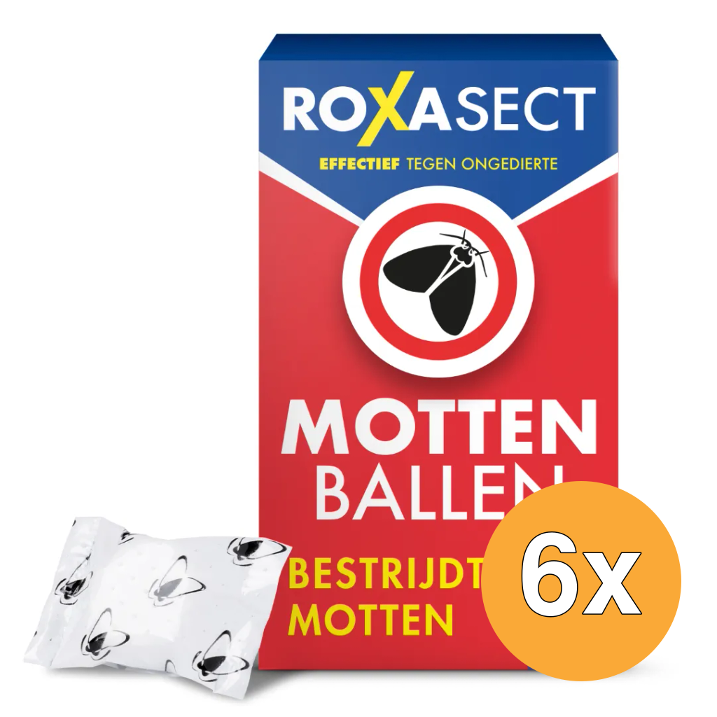 6x Roxasect Mottenballen (20 stuks)