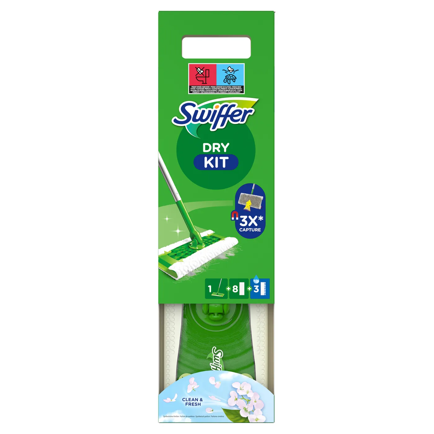 Swiffer Dry Kit Clean & Fresh 8D+3W (1 set)