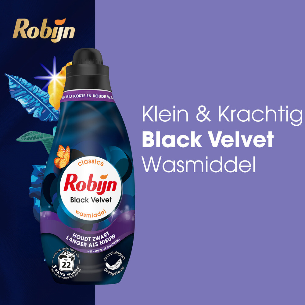 Robijn Wasmiddel - Klein & Krachtig Black Velvet (665 ml) - image 2