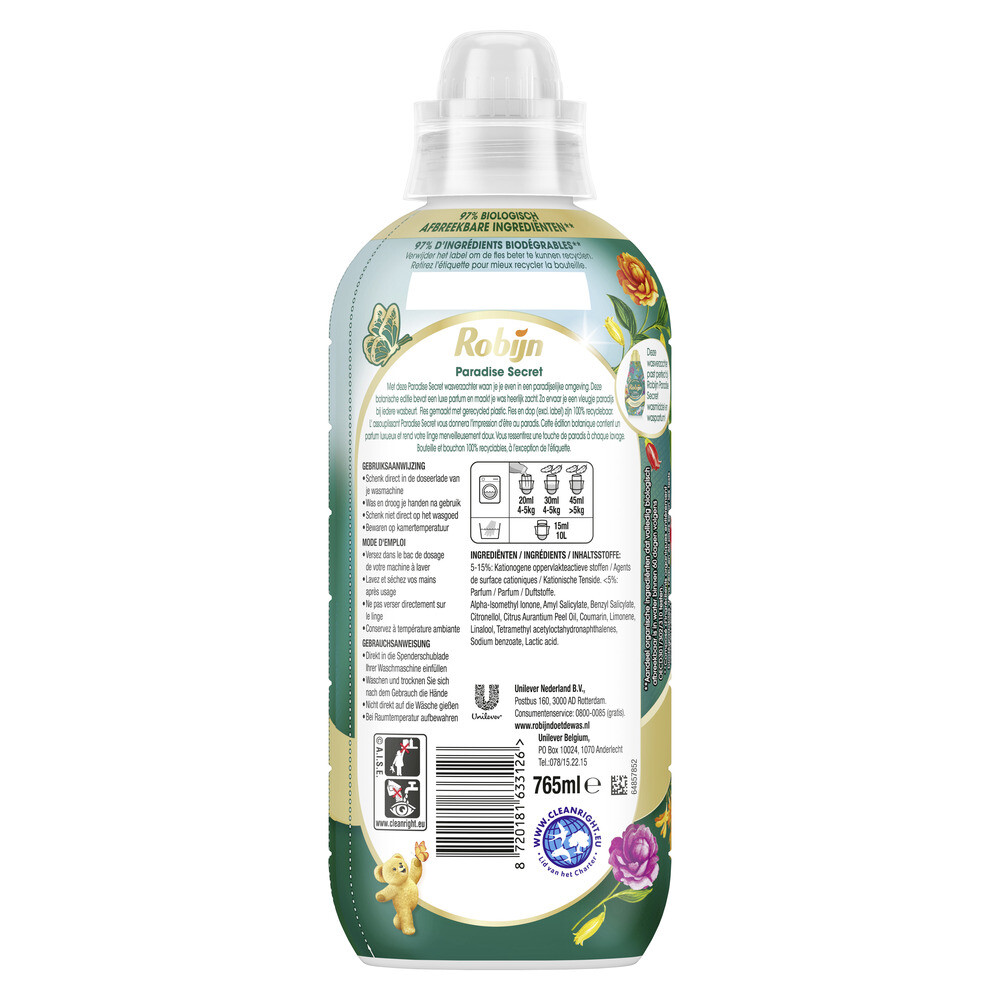 Robijn Wasverzachter - Paradise Secret 38 wasbeurten (765 ml)