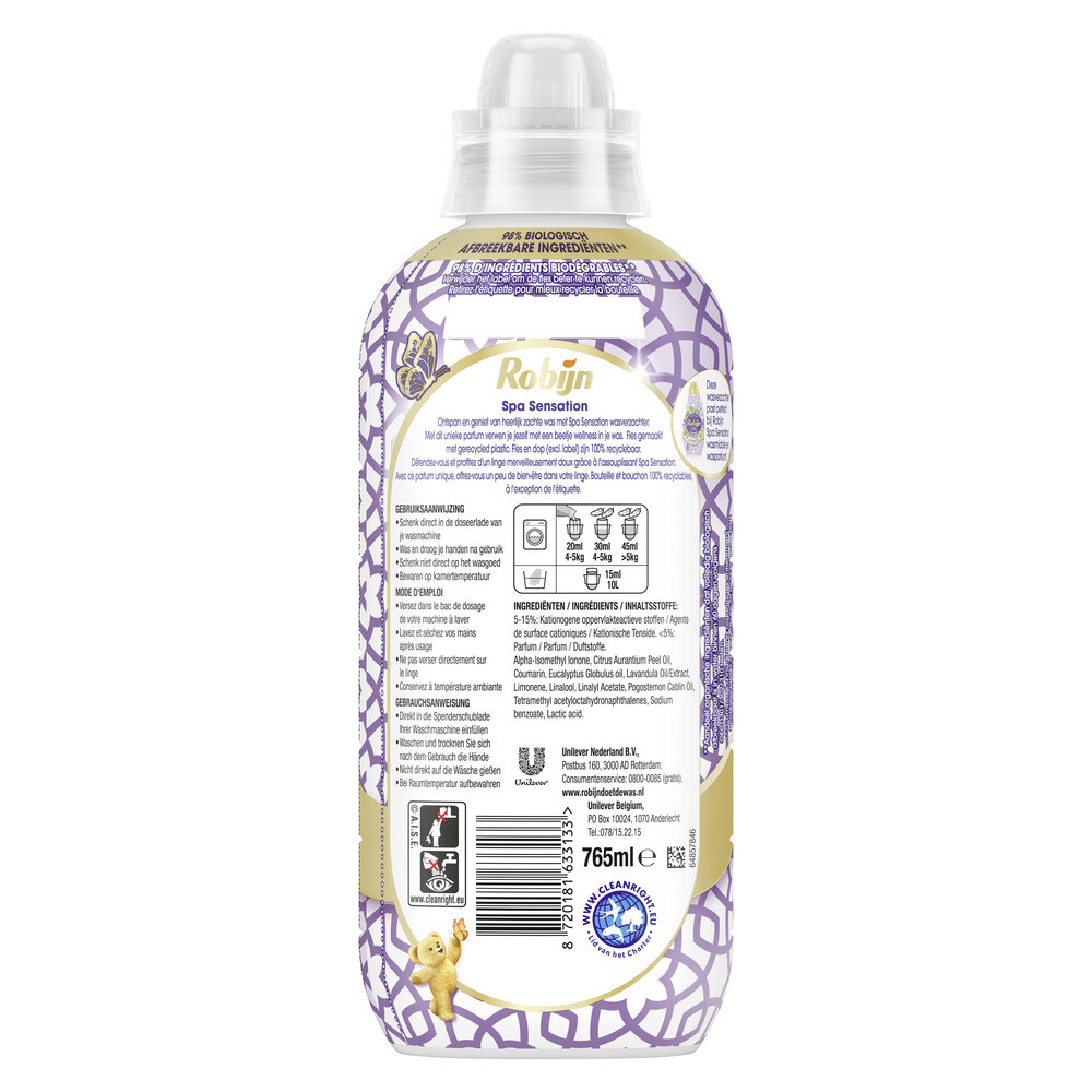 Robijn Wasverzachter - Spa Sensation 38 wasbeurten (765 ml)