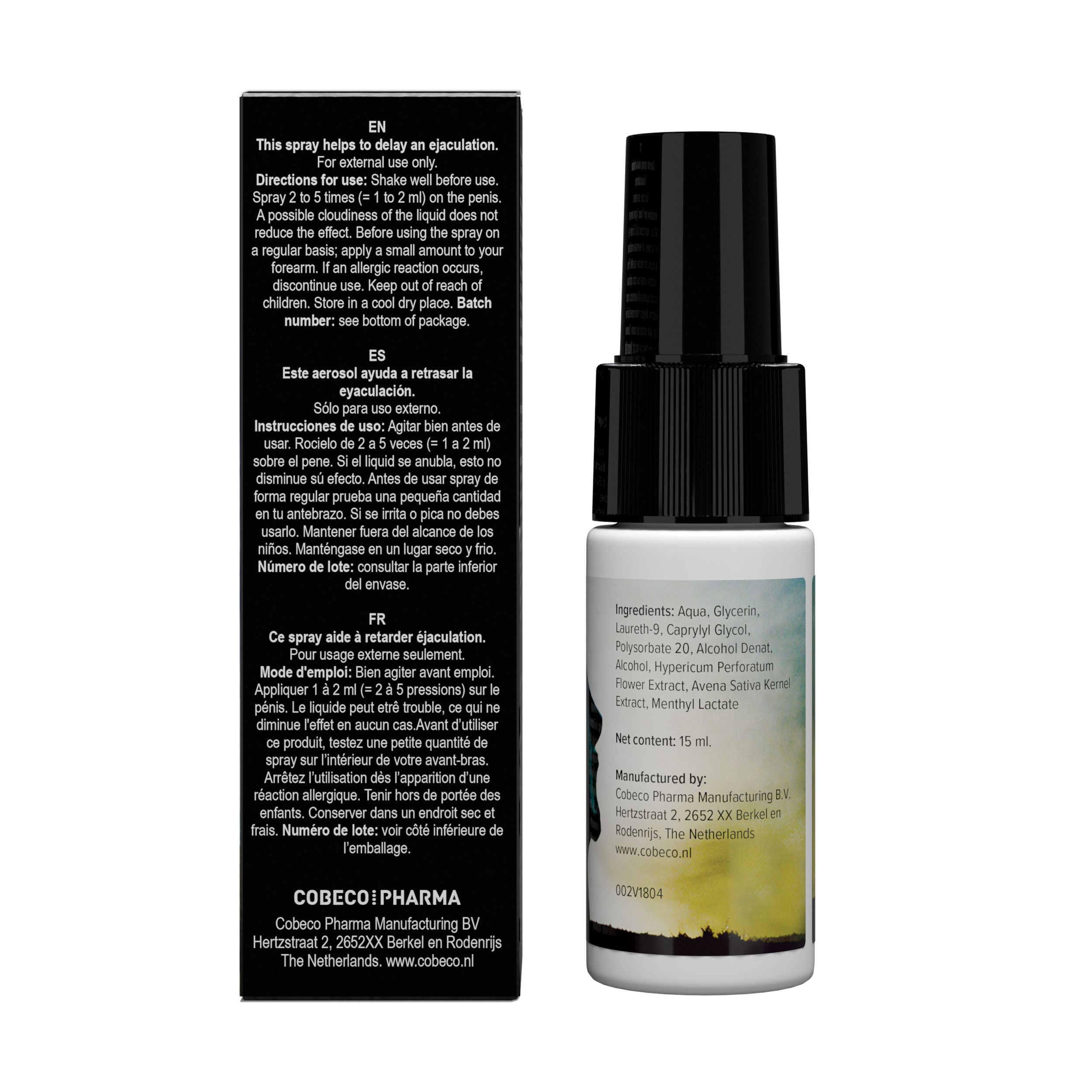 Cobeco Pharma - Black Stone Delay Spray Beige (15 ml) - image 3