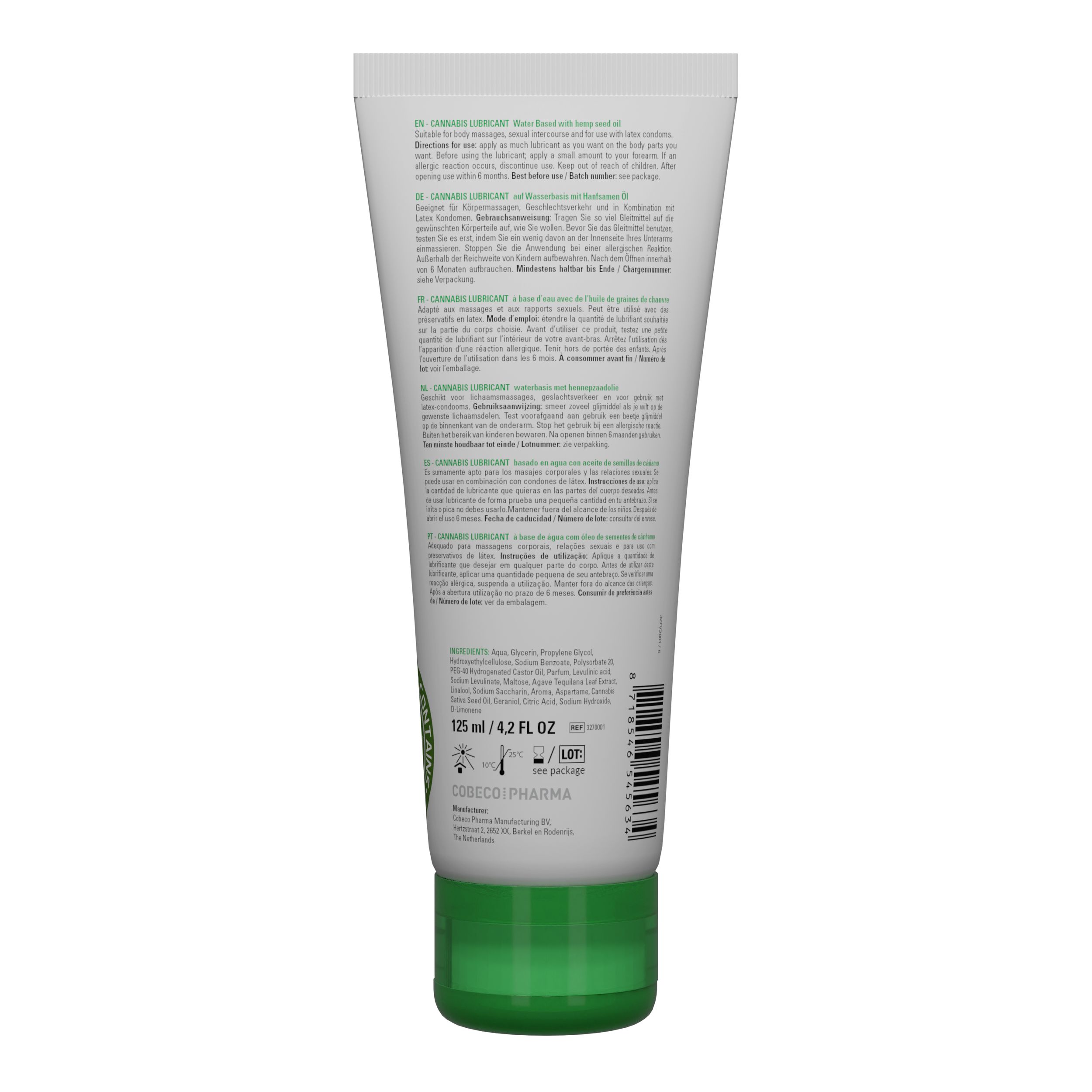 Cobeco Pharma - Cannabis Lubricant Transparant (125 ml) - image 2