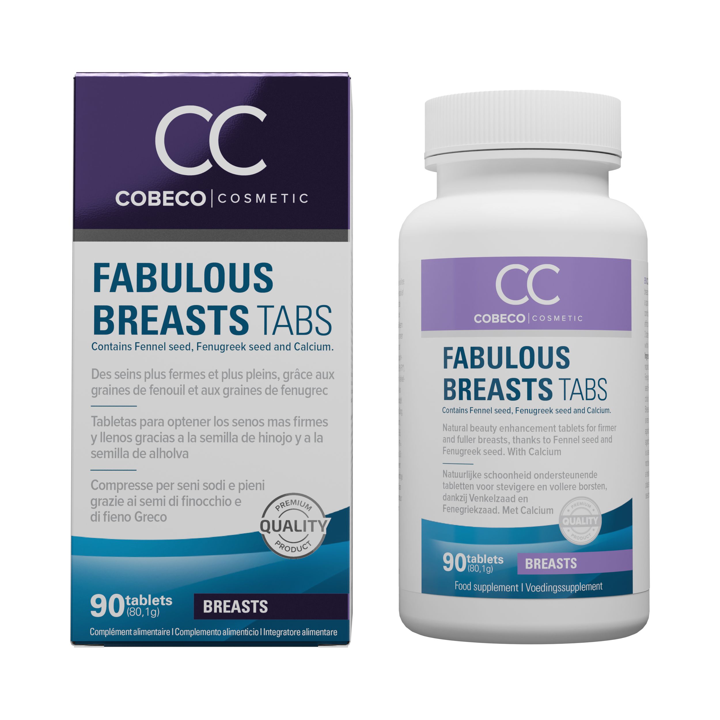 Cobeco Pharma - Fabulous Breasts Roze (90 tabletten)