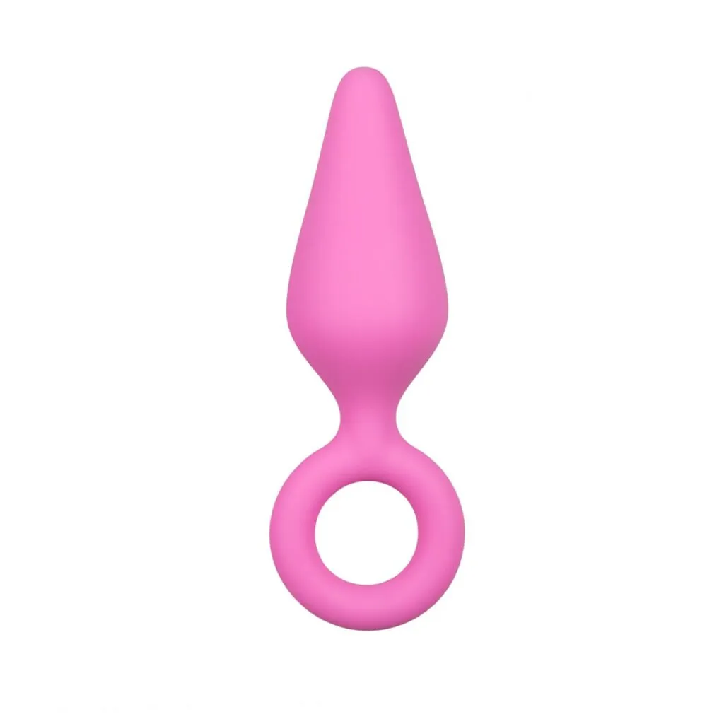 Easytoys Anal Collection - Buttplug with Pull Ring Small Roze (1 stuk)