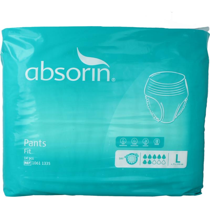 Absorin Comfort Pants Fit L (14 stuks)