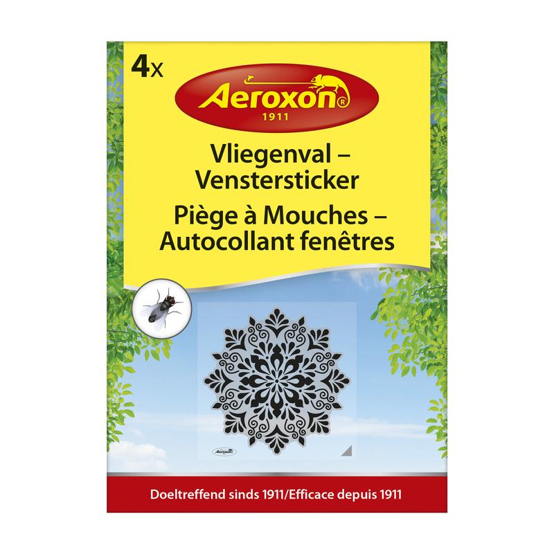 Aeroxon Vliegenval Venstersticker (4 stuks)