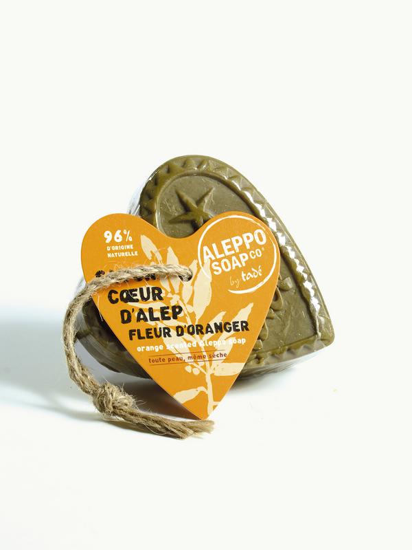 Aleppo Soap Co Savon D'Alep Hart Fleur de Oranger met Touw (150 gr)