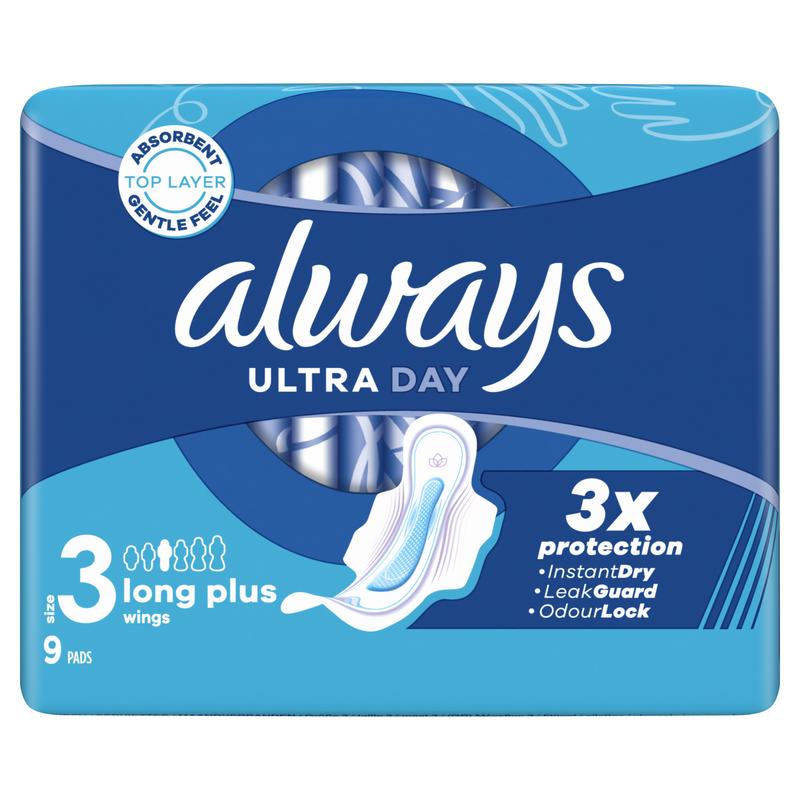 Always Maandverband Ultra Day Long Plus (9 stuks)