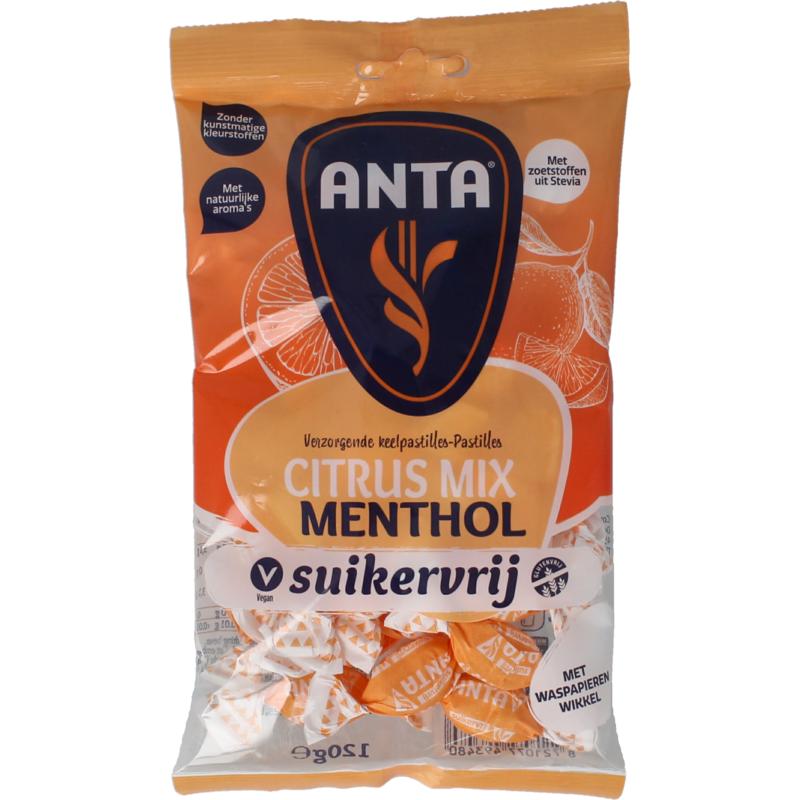 Anta Citrusmix Menthol Suikervrij (120 gr)