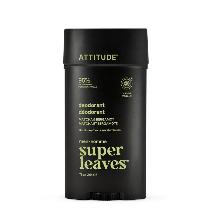 Attitude Men Deodorant Matcha & Bergamot (75 gr)