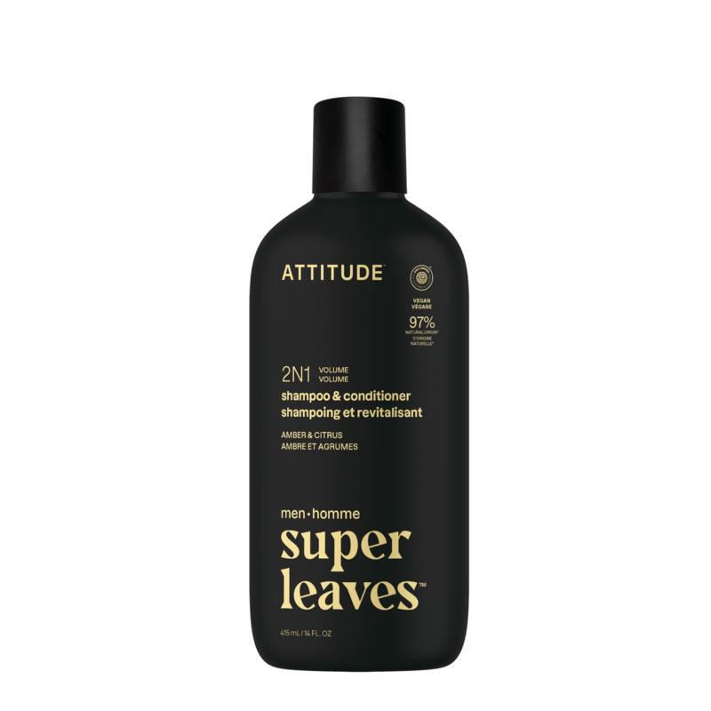 Attitude Men 2in1 Shampoo & Conditioner Amber & Citrus (415 ml)