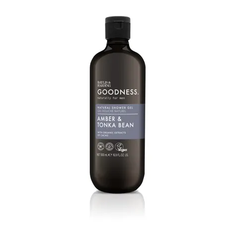 Baylis & Harding Goodness Men Showergel Amber & Tonka Bean (500 ml)
