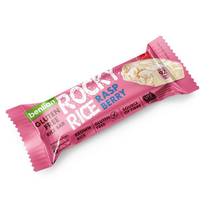 Benlian Rocky Rice Raspberry Bar Glutenvrij (18 gr)