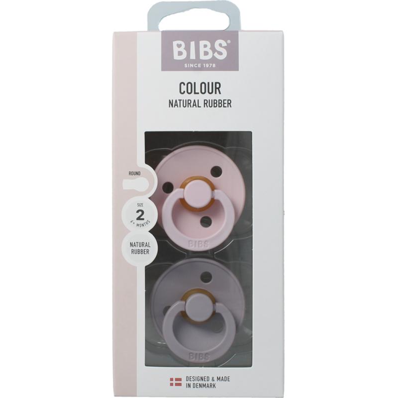 Bibs Fopspeen Maat 2 Blossom Dusky Lilac Natural Rubber (2 stuks)