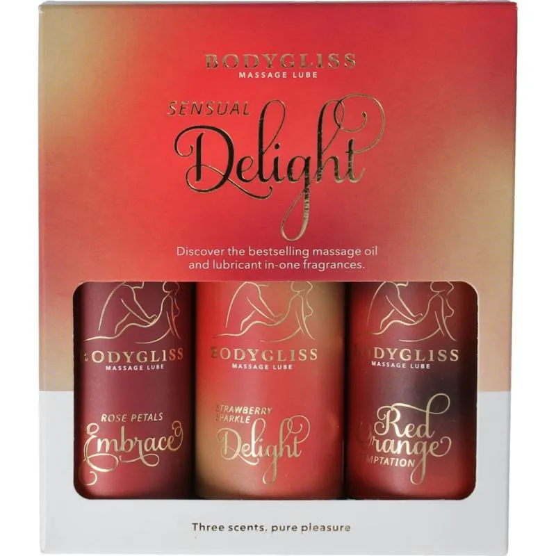 Bodygliss Sensual Delight Three-pack Travel Edition (150 ml)