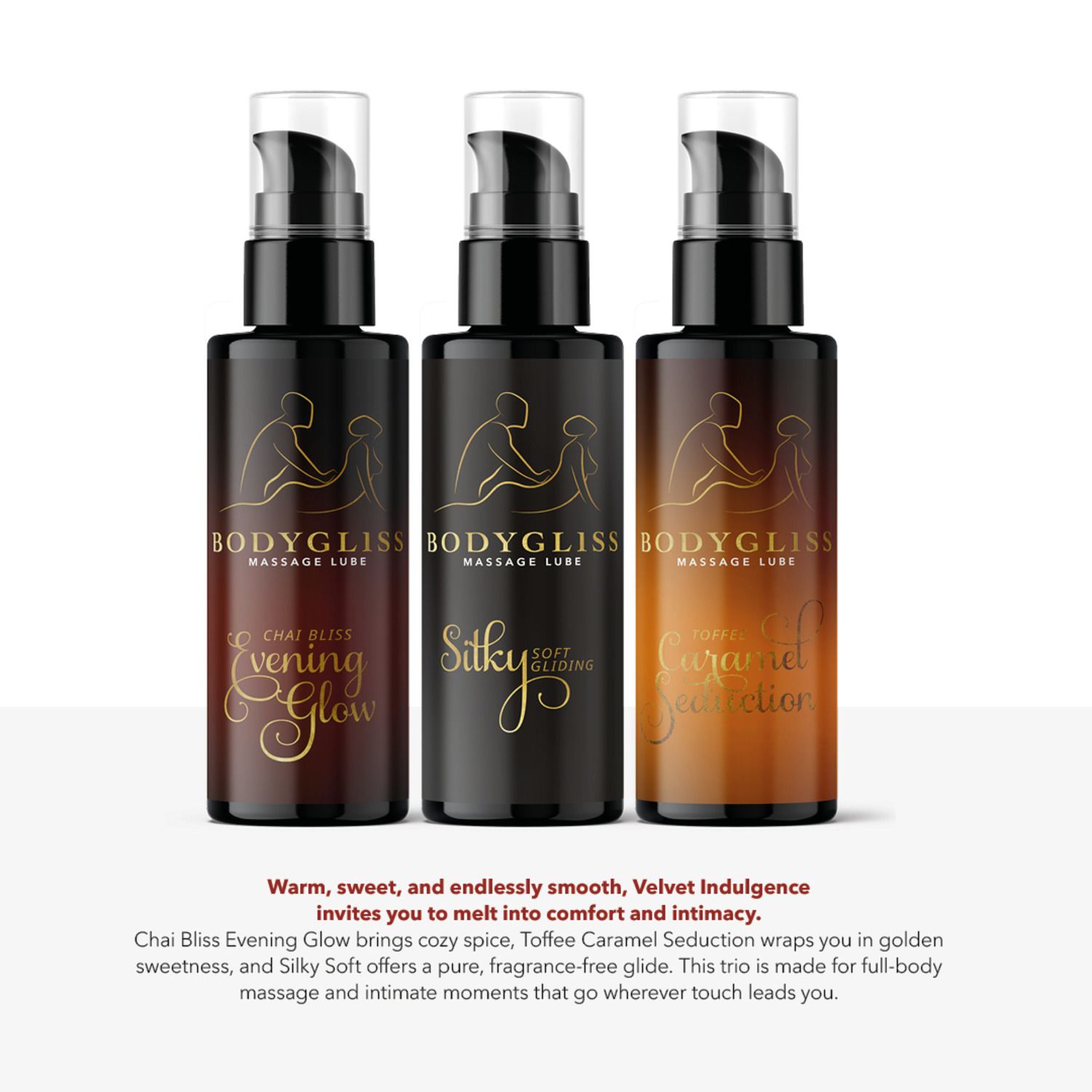 Bodygliss Velvet Indulging Three-pack Travel Edition (150 ml)