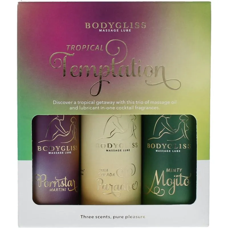 Bodygliss Tropical Temptation Three-pack Travel Edition (150 ml)