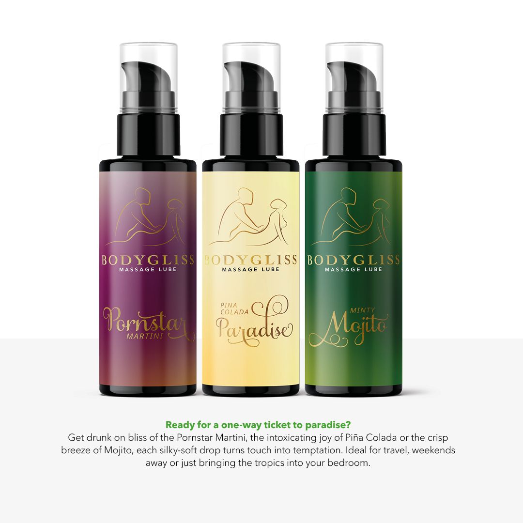 Bodygliss Tropical Temptation Three-pack Travel Edition (150 ml)