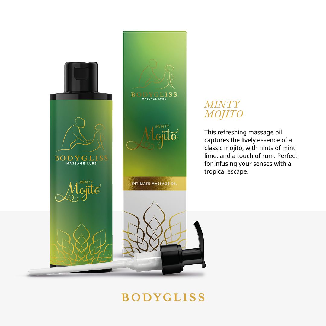 Bodygliss Massage Olie/glijmiddel Minty Mojito (150 ml) - image 2