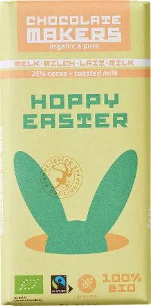 Chocolatemakers Hoppy Easter Melk Bio (80 gr)
