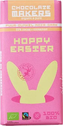 Chocolatemakers Hoppy Easter Puur Bio (80 gr)