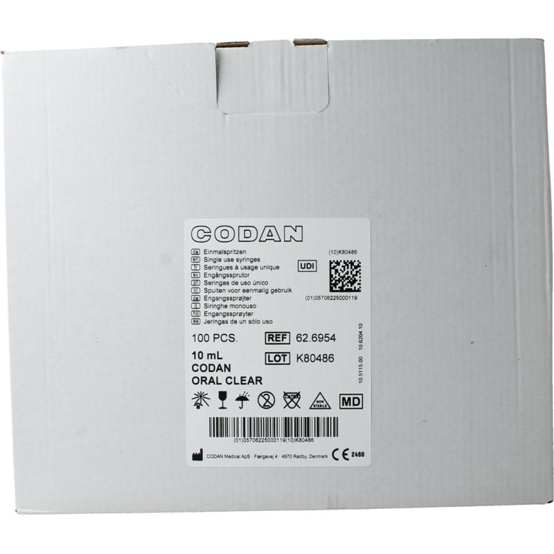 Codan Spuit Helder Excl Tipcap (100 stuks)