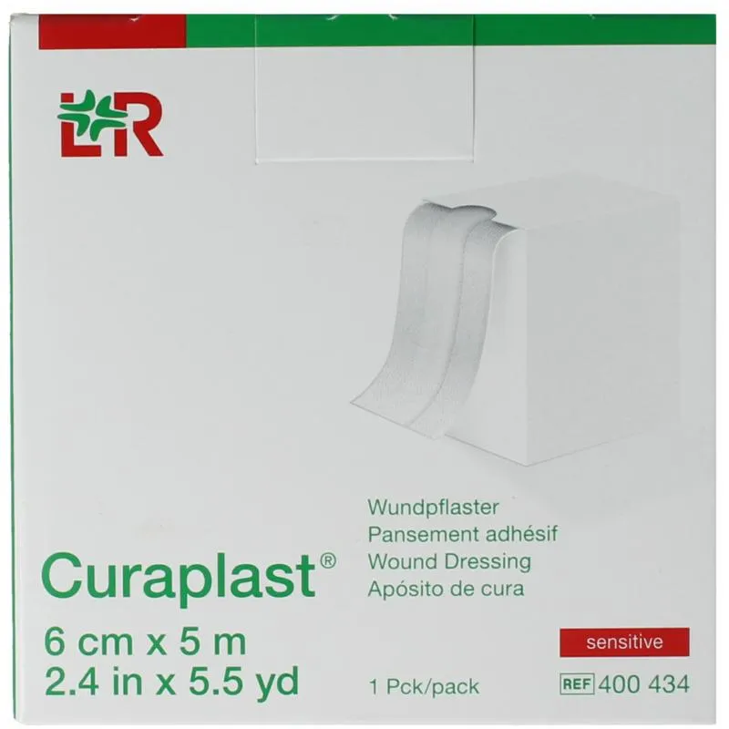 Curaplast Sensitive Wondpleister 6cm x 5m (1 rol)