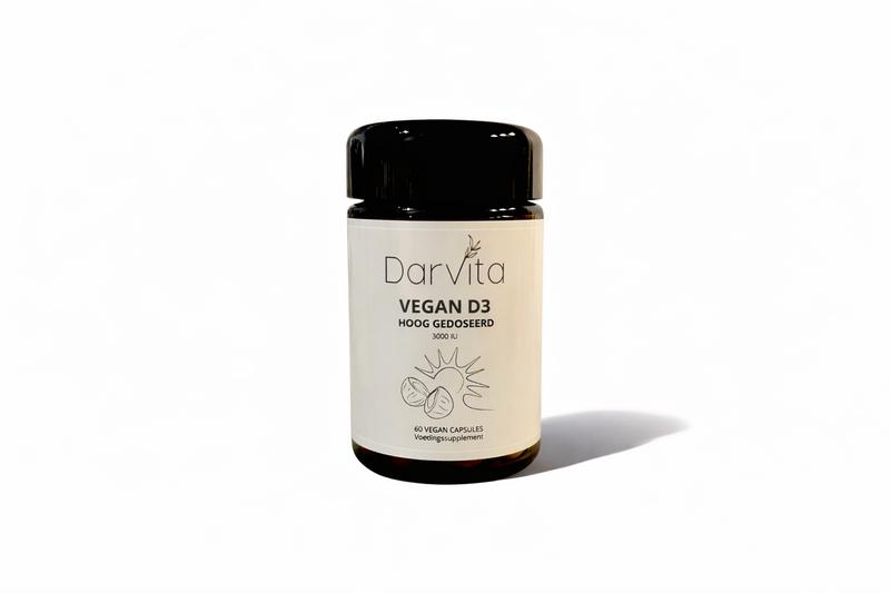 Darvita D3 3000 IU MCT-poeder (kokos) (60 vega capsules)