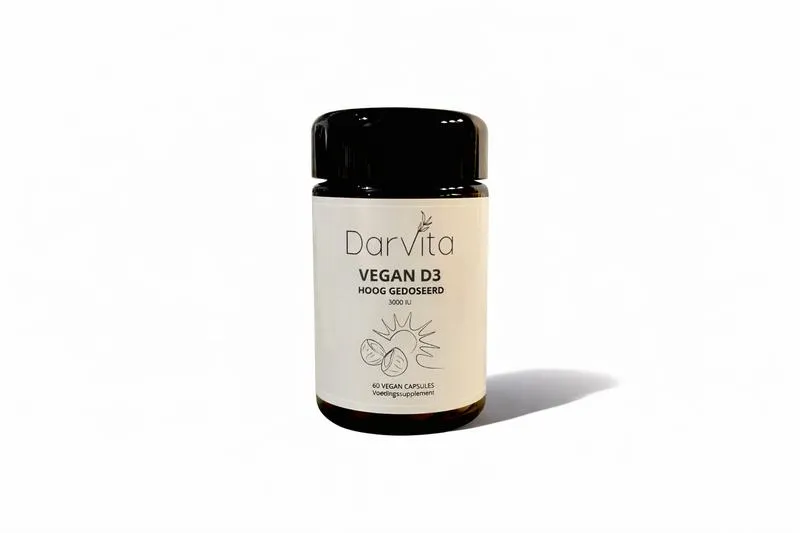 Darvita D3 3000 IU MCT-poeder (kokos) (60 vega capsules)