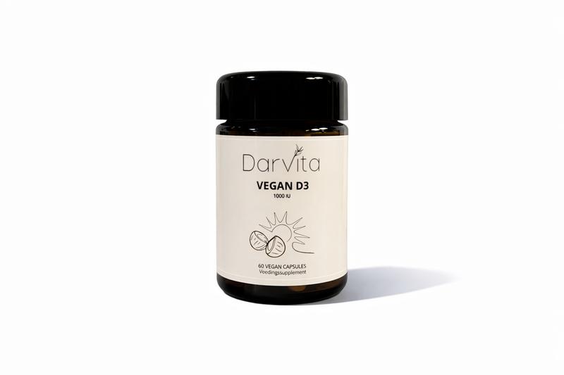 Darvita D3 1000 IU MCT-poeder (kokos) (60 vega capsules)