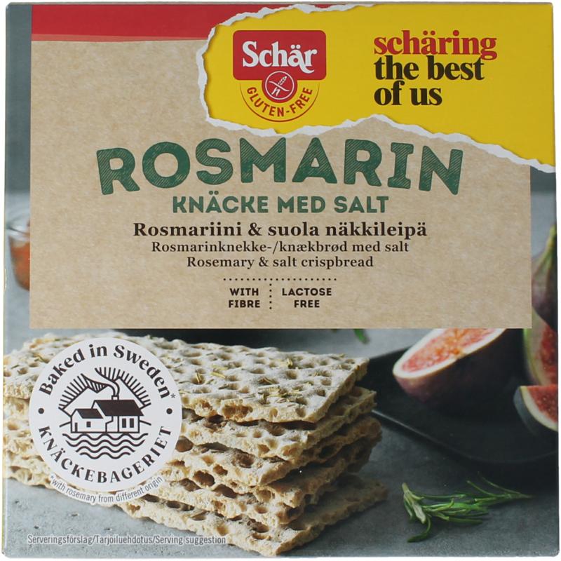 Dr Schar Knackebrod Rozemarijn Zout Glutenvrij (230 gr)