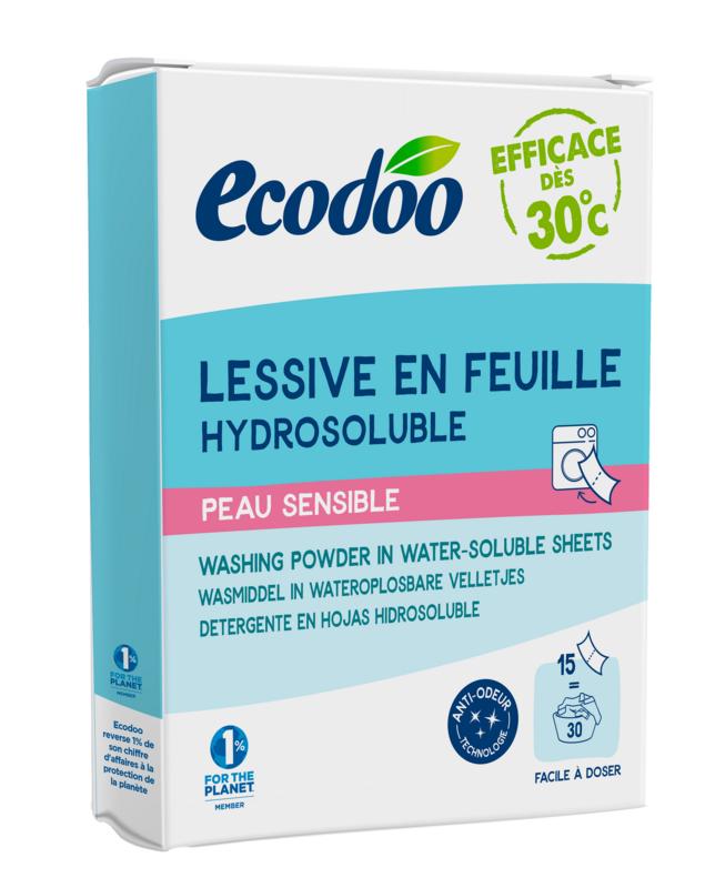Ecodoo Wasstrips Laundry Sheets Gevoelige Huid Eco (52 gr)