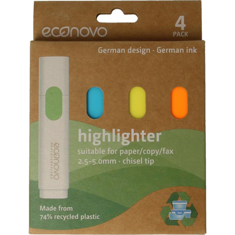 Econovo Markeerstiften Gerecycled (4 stuks)