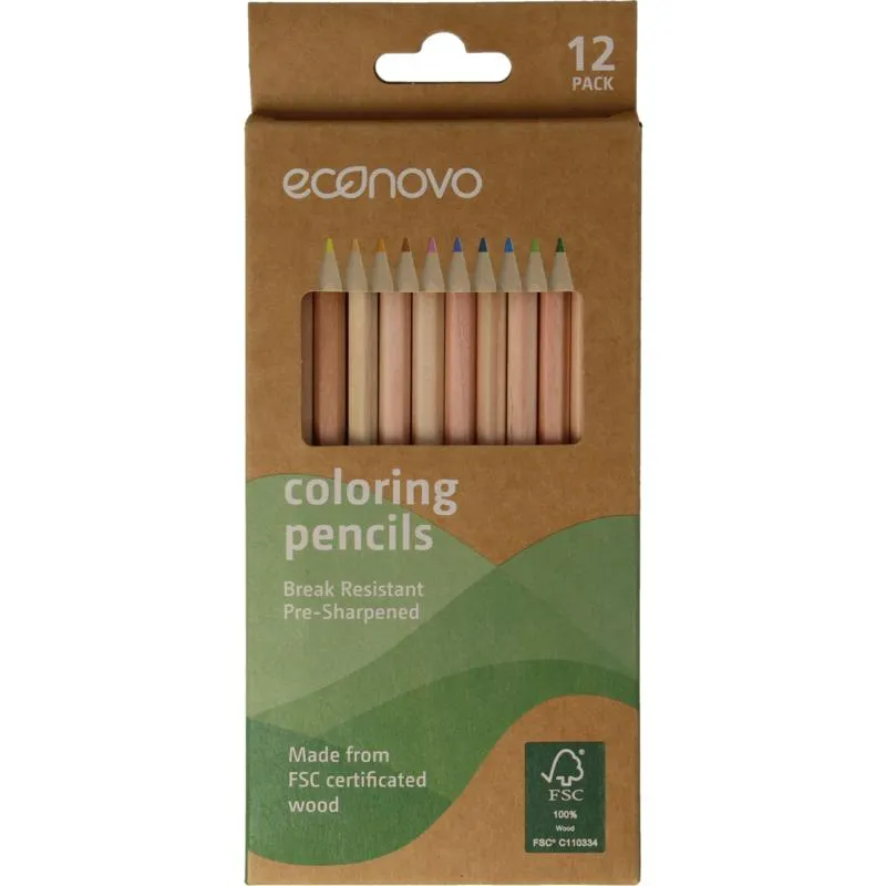 Econovo Potloden FSC Gekleurd (12 stuks)