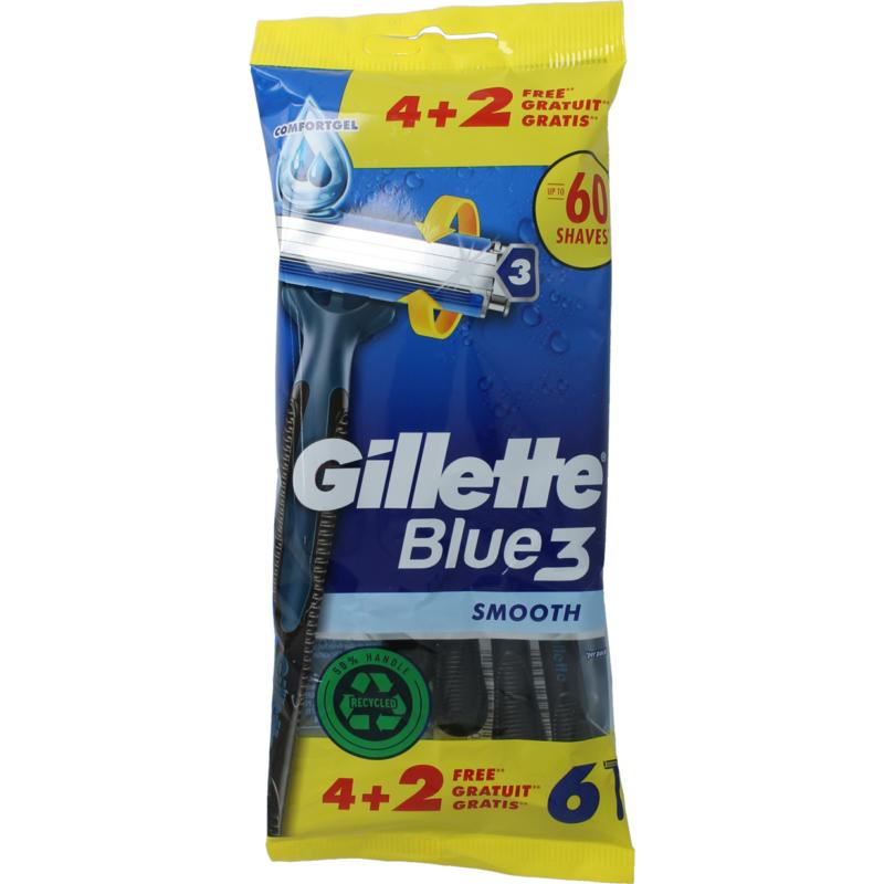 Gillette Blue 3 Wegwerpmesjes (6 stuks)