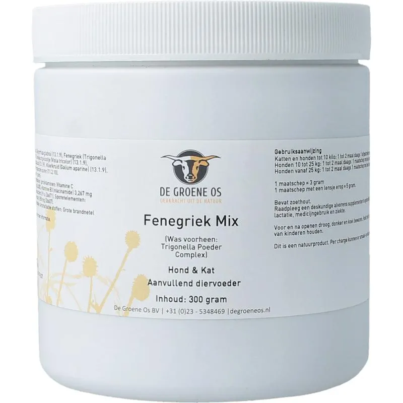Groene Os Fenegriek Mix Hond/kat (300 gr)