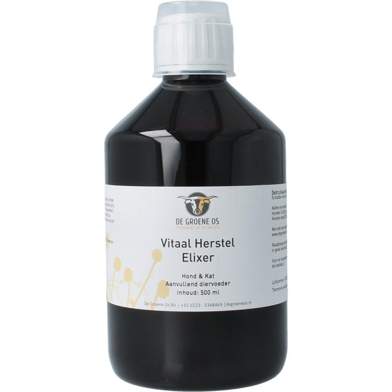 Groene Os Vitaal Herstel Elixer Hond/kat (500 ml)