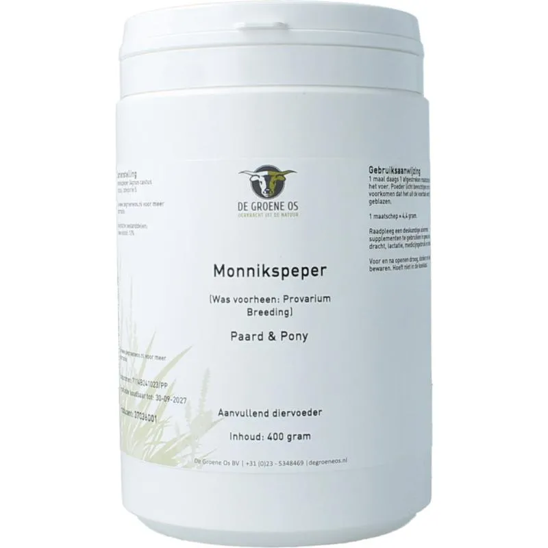 Groene Os Monnikspeper Paard & Pony (400 gr)