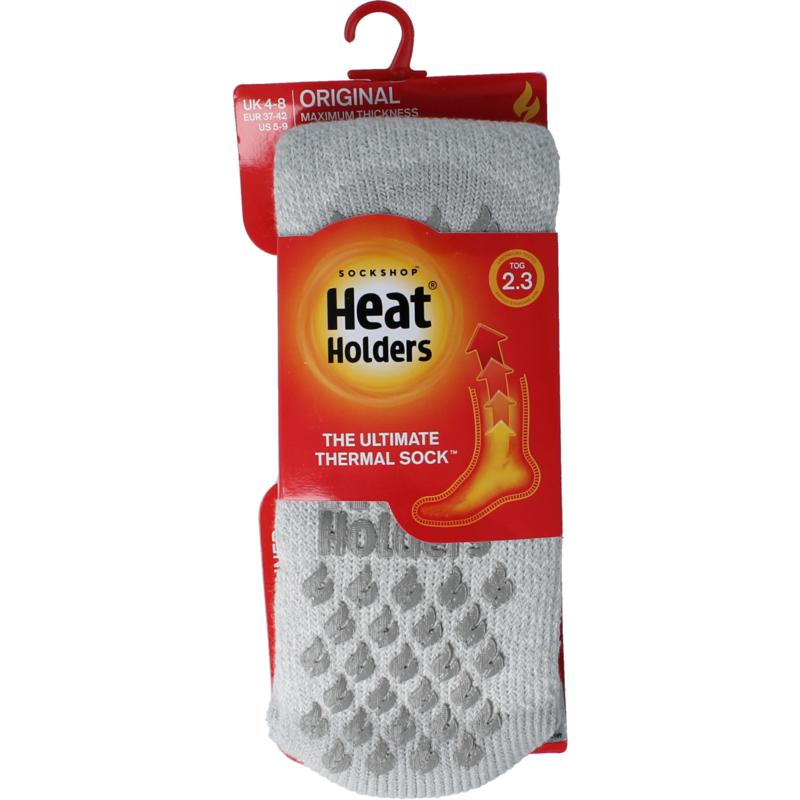 Heat Holders Anti Slip Socks Silver Grey 37-42 (1 paar)
