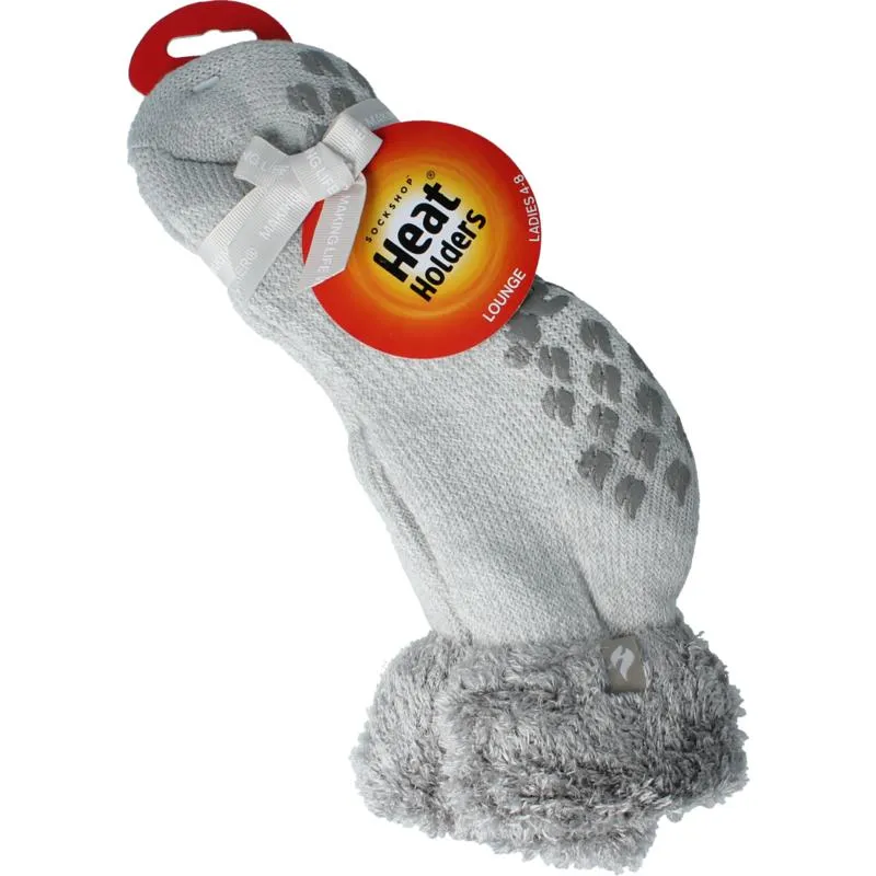 Heat Holders Ladies Lounge Socks 4-8 37-42 Silver (1 paar)