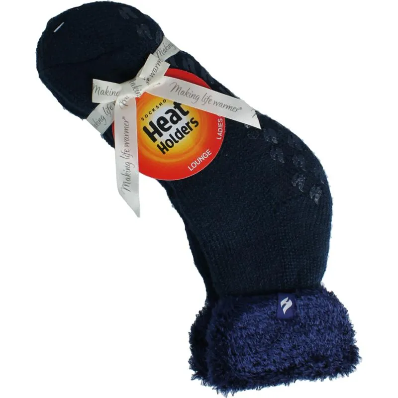 Heat Holders Ladies Lounge Socks 4-8 37-42 Navy (1 paar)