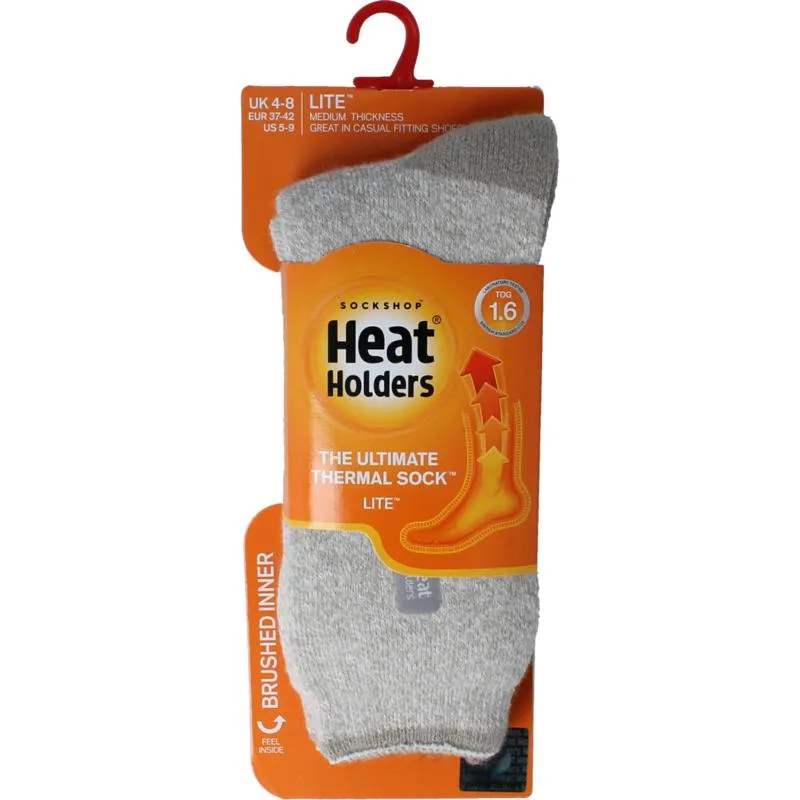 Heat Holders Lite Socks 37-42 Light Grey (1 paar)