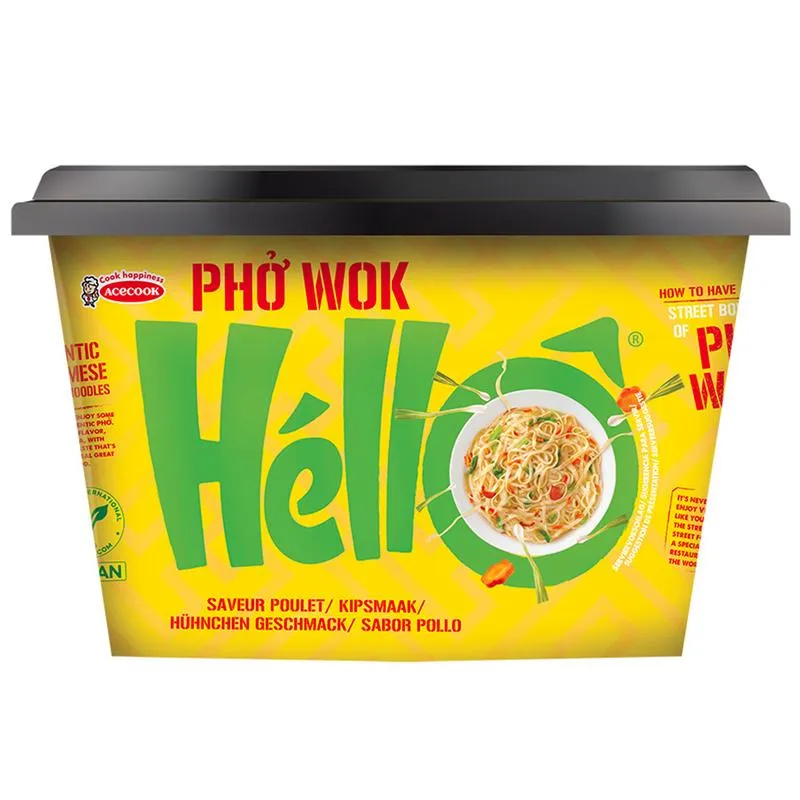 Hello Pho Instant Pho Wok Kipsmaak Glutenvrij (76 gr)