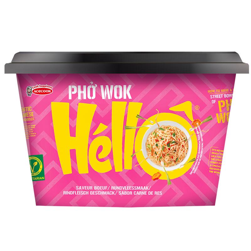 Hello Pho Instant Pho Wok Rundvleessmaak Glutenvrij (76 gr)