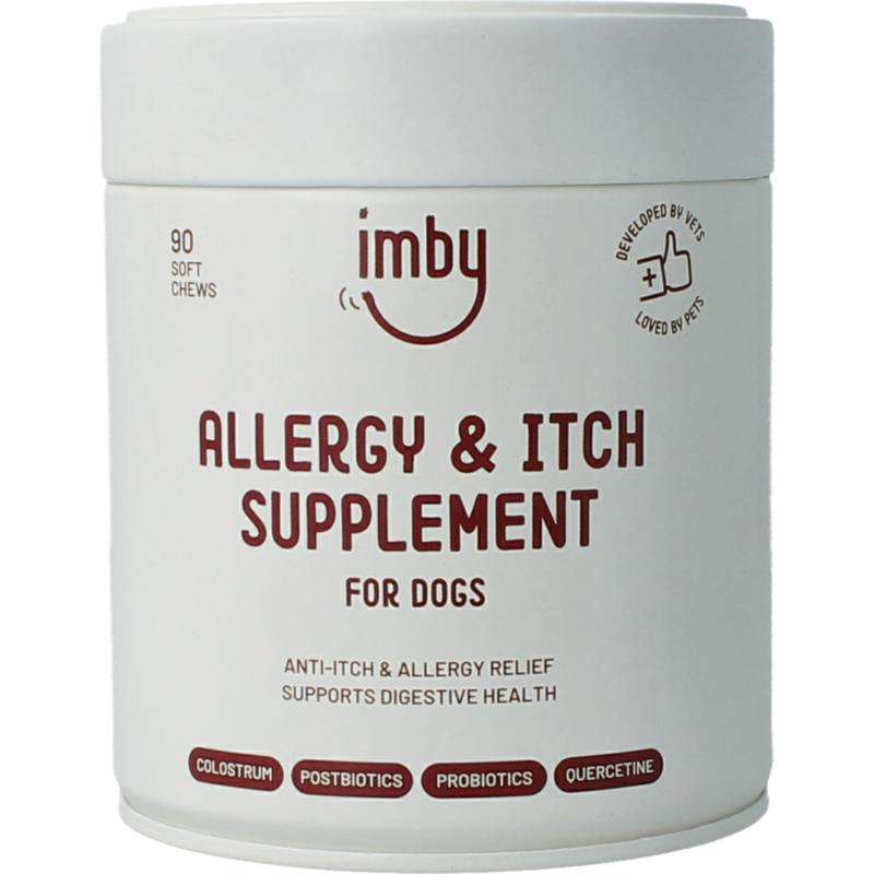 Imby Pet Food Supplement Hond Anti-allergie & Jeuk (90 kauwtabletten)