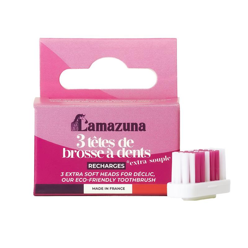 Lamazuna Set of 3 Toothbrush Heads XS (1 stuk)