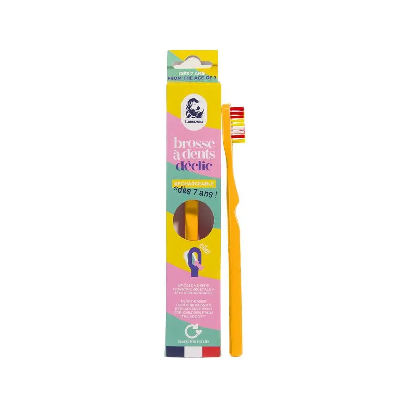 Lamazuna Toothbrush Kids Yellow (1 stuk)
