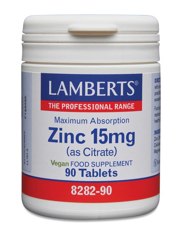Lamberts Zink Citraat 15mg (90 tabletten)