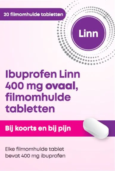 Linn Pharma Ibuprofen 400mg Wit Tablet (20 tabletten)